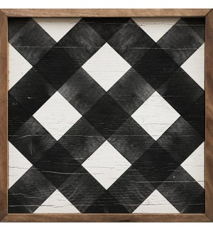 Pattern Plaid Diagonal White